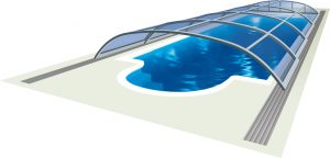 Poolüberdachung 3d Azure Flat
