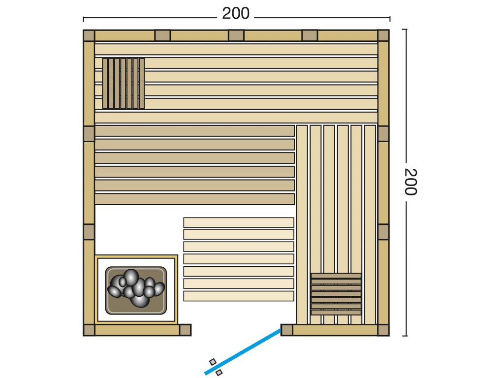 Grundriss Sauna Classico