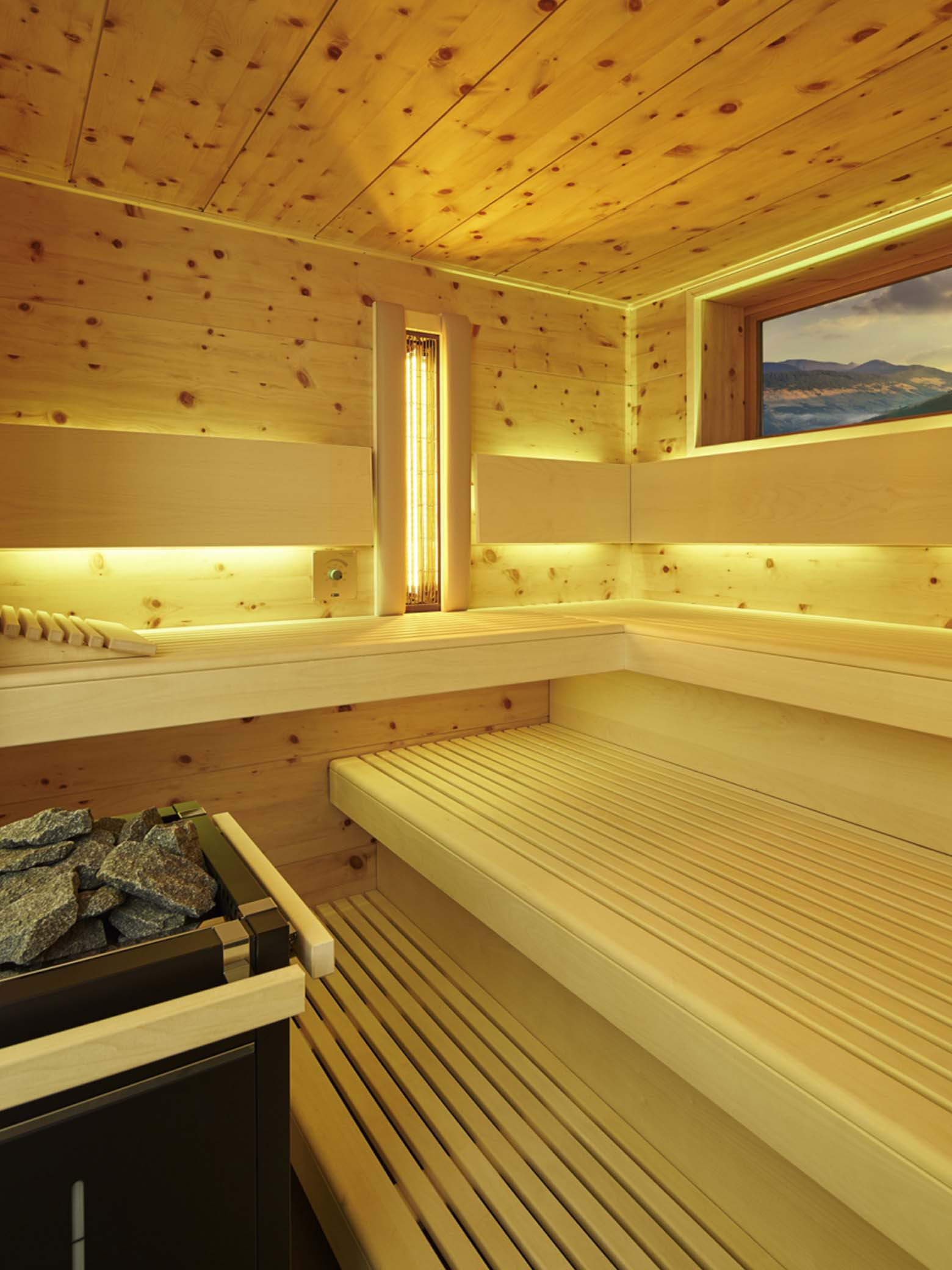 Sauna nach Maß Aurora Premium Interieur
